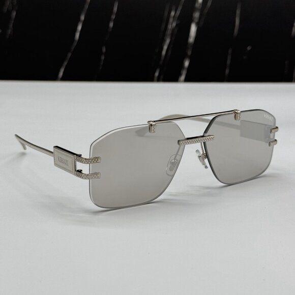 NEW MOD 2275 1000/8V VERSACE WOMEN SUNGLASSES VE2275 10008V GRAY VE2275 1000/8V - Picture 9 of 12